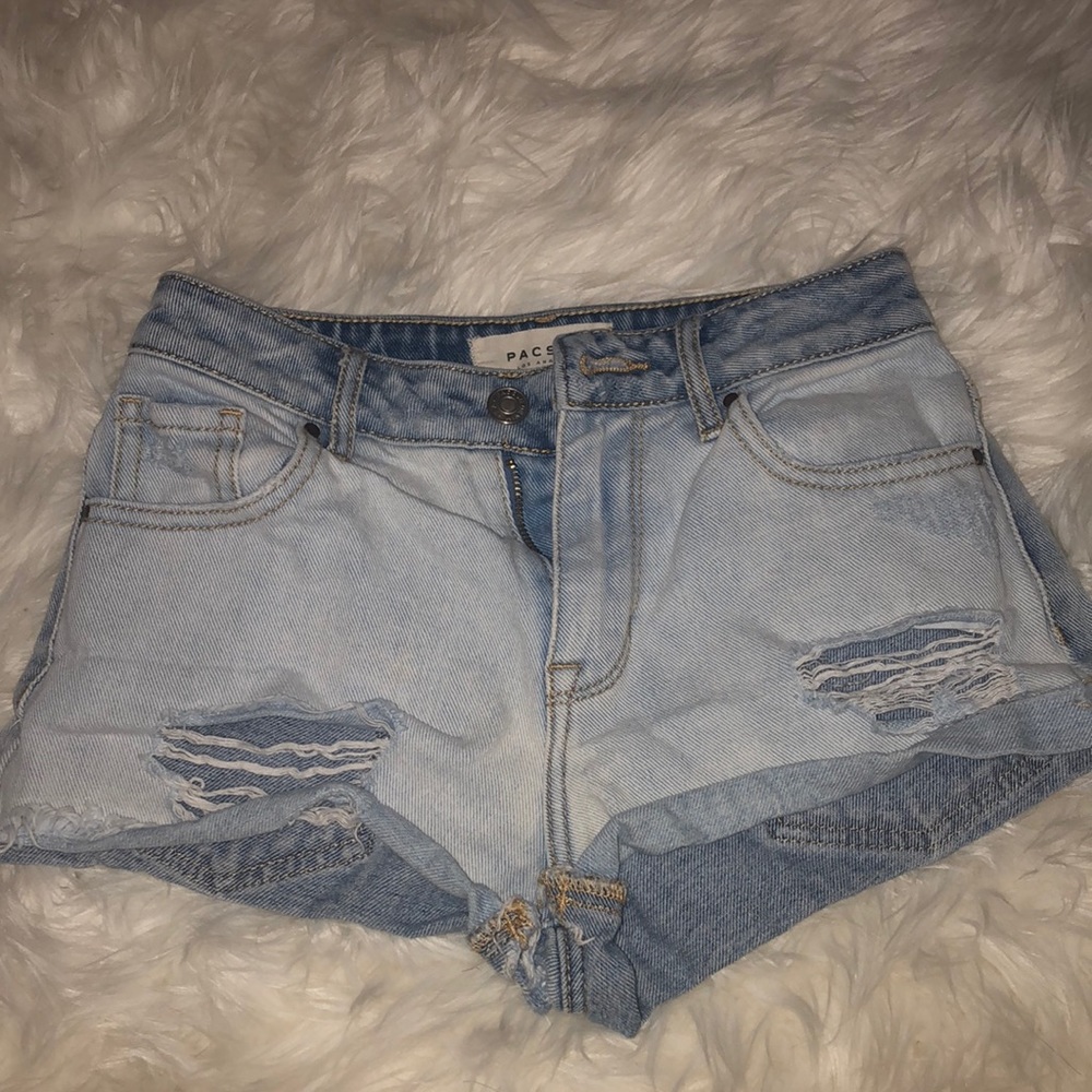 denim pacsun shorts